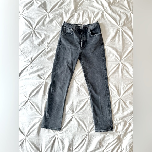 Agolde Riley High Rise Straight Jeans - Picture 5 of 11